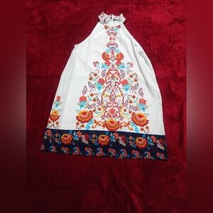 As U Wish Floral Mini Dress - White and Multicolor